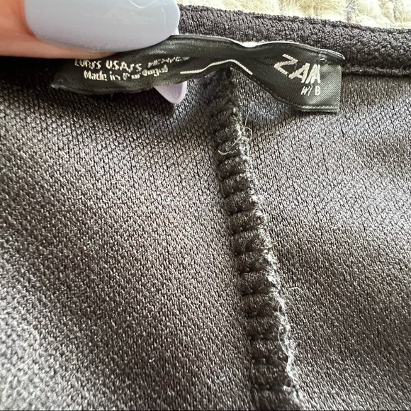 Zara rubberized sheath dress with metallic panther - Picture 8 of 9